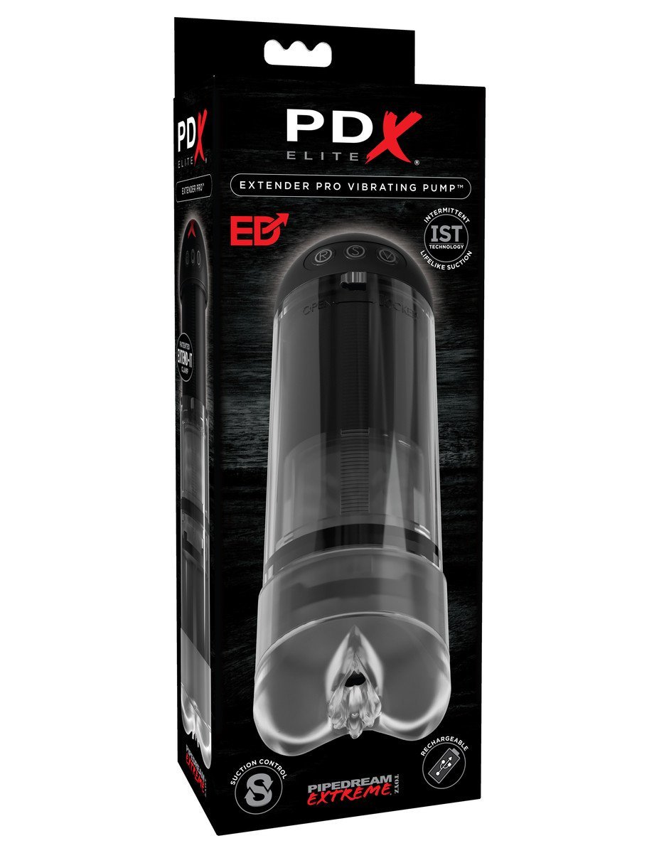 PDX Elite Extender Pro Vibrating Penis Pump - joujou.com.au