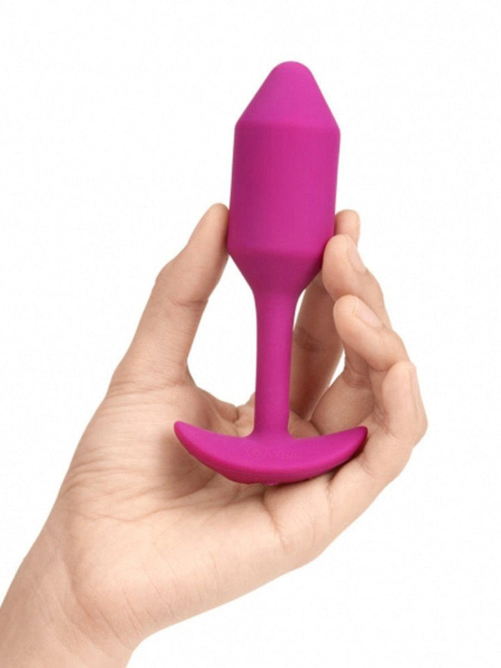 bVibe Vibrating Snug Plug Medium- Weighted Butt Plugs - joujou.com.au