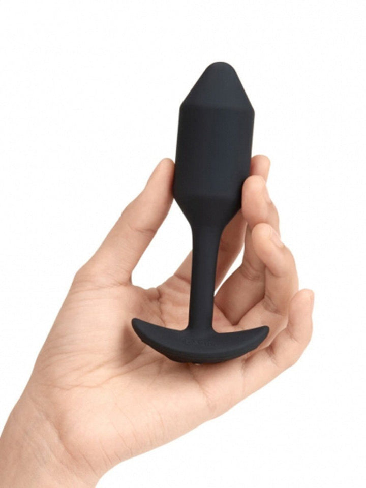 bVibe Vibrating Snug Plug Medium- Weighted Butt Plugs - joujou.com.au