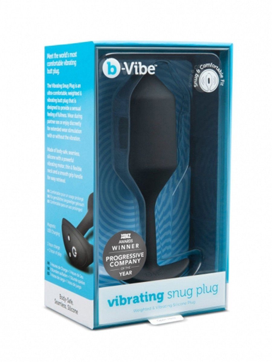 bVibe Vibrating Snug Plug XL - Weighted Butt Plugs - joujou.com.au