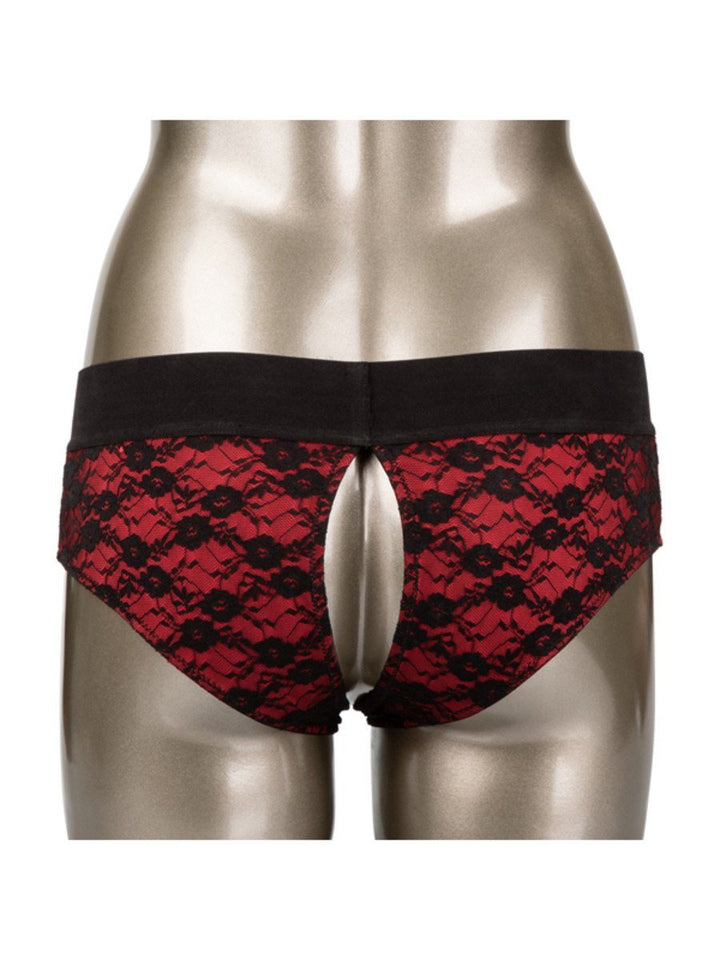 Scandal Crotchless Pegging Panty Set L/XL