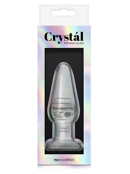 CLEAR MEDIUM CRYSTAL TAPERED PLUG - NS Novelties | JOUJOU