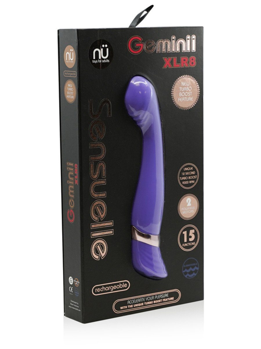 Nu Sensuelle Geminii XLR8 G-Spot Vibrator with Fluttering Tip