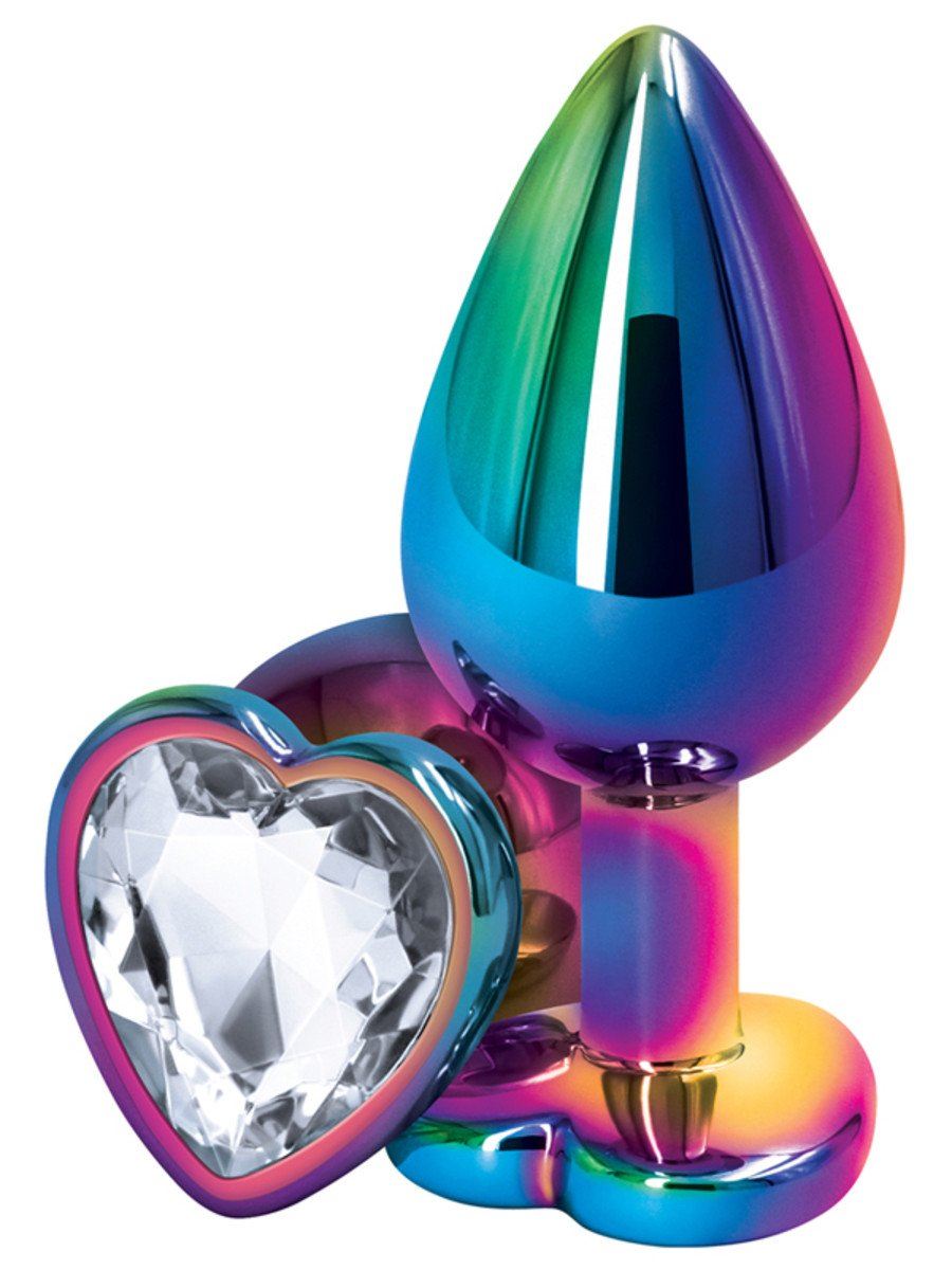 Rear Assets Multicolour Heart Medium BUTT PLUG