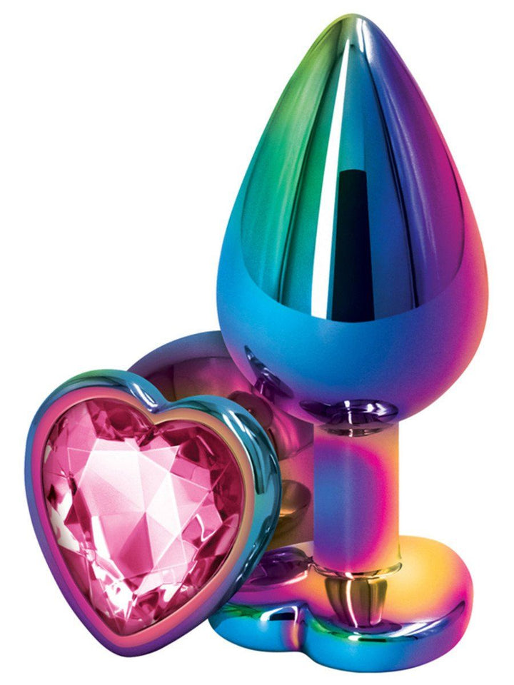 Rear Assets Multicolour Heart Medium BUTT PLUG