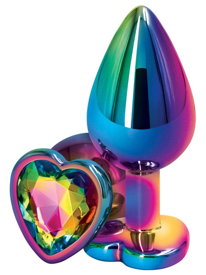 Rear Assets Multicolour Heart Medium BUTT PLUG