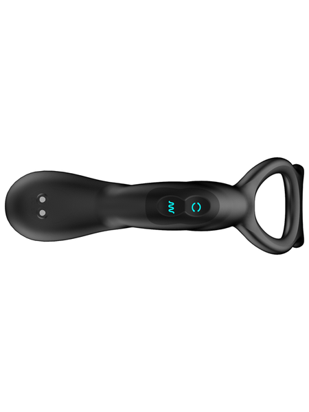 REVO Embrace Rotating Prostate and perineum massager with cock and ball rings - joujou.com.au