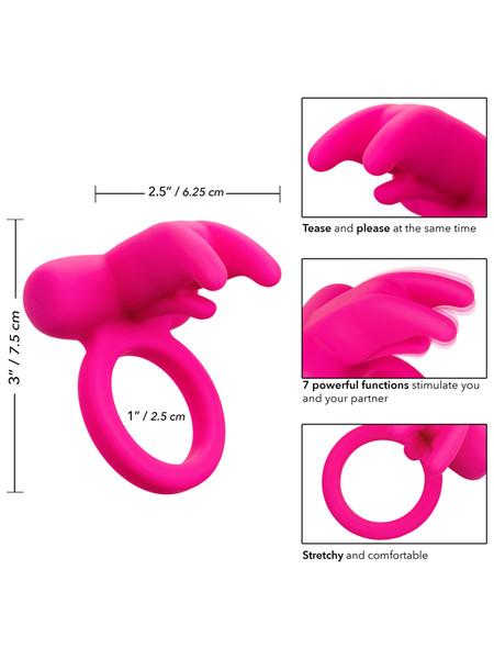 CalExotics Silicone Rechargeable Triple Clit Flicker - joujou.com.au