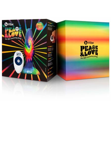 bVibe Peace And Love Tie-Dye Rimming Plug - joujou.com.au