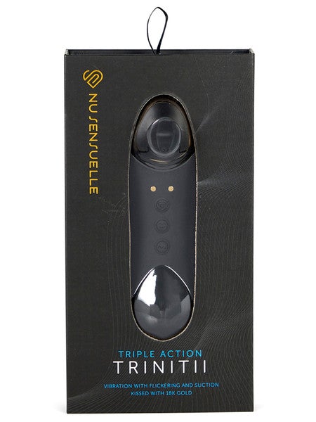 Nu Sensuelle Trinitii Flickering & Suction Clit Massager - joujou.com.au