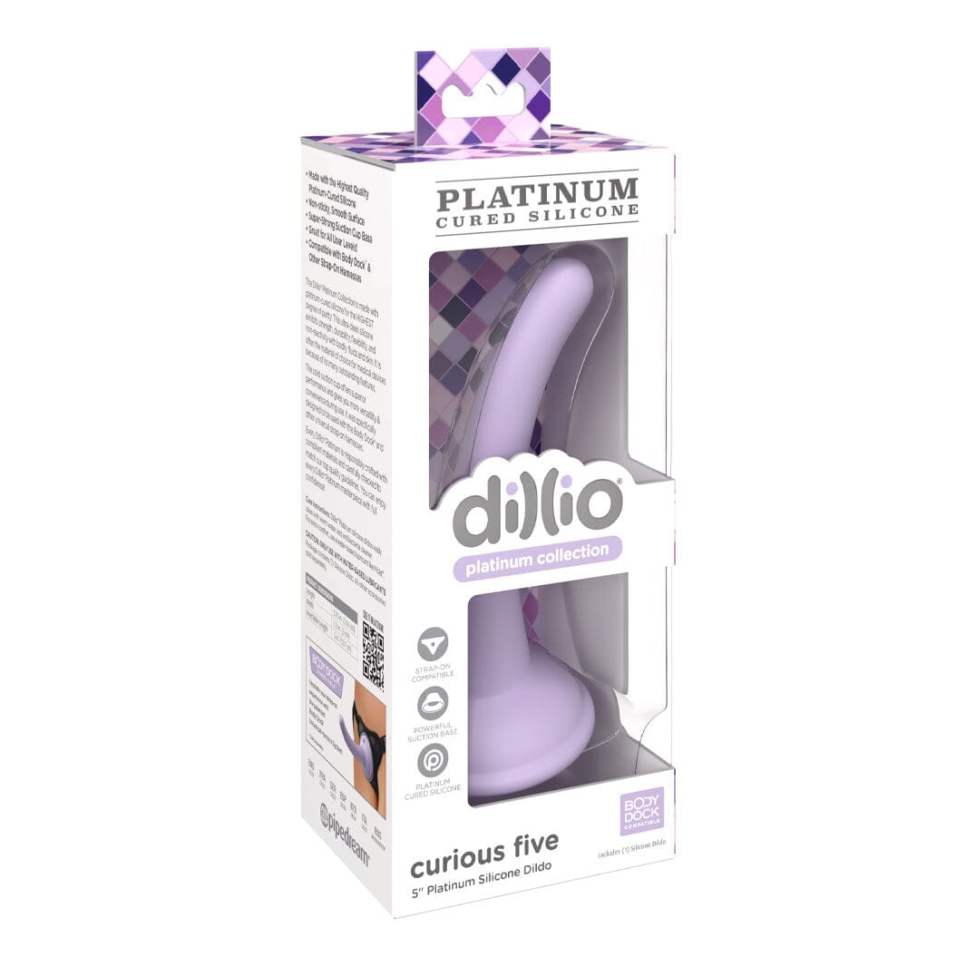 Dillio Platinum Curious Five 5 Inch Silicone Dildo - joujou.com.au