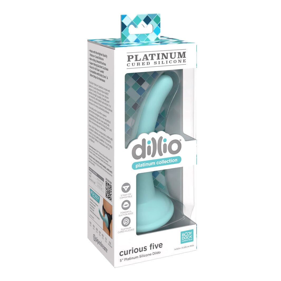 Dillio Platinum Curious Five 5 Inch Silicone Dildo - joujou.com.au