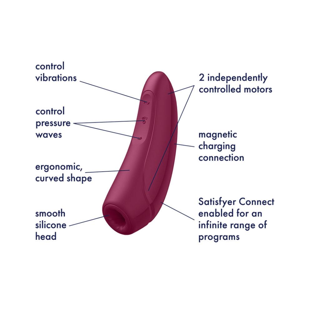 Satisfyer Curvy 1 + Plus Clitoral Stimulator - joujou.com.au