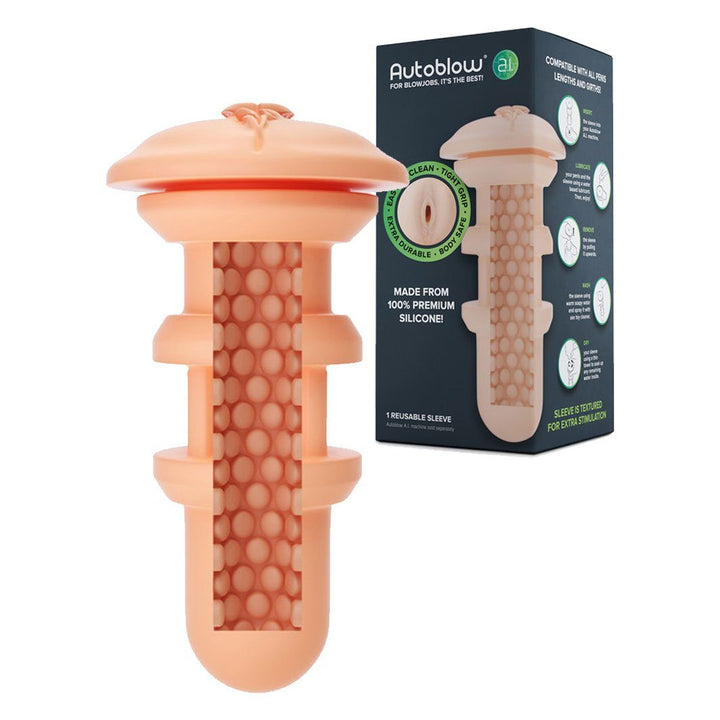 Autoblow A.I. Silicone Vagina Masturbator Sleeve - joujou.com.au