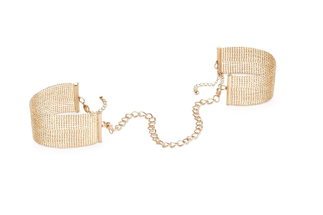 MAGNIFIQUE GOLD HANDCUFFS - joujou.com.au