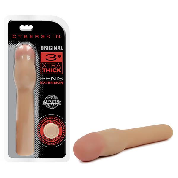 CYBERSKIN XTRA THICK VIBRATING PENIS EXTENSION