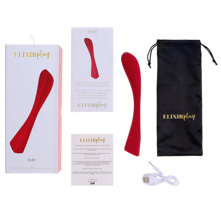 Elixir Play RUBY Flexible G-Spot Massager - joujou.com.au