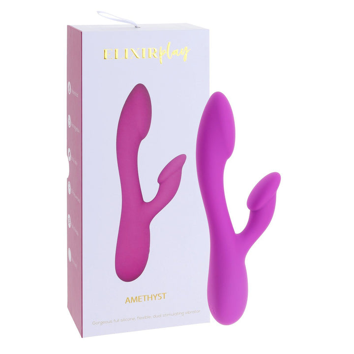 Elixir Play AMETHYST Flexible Rabbit Vibrator - joujou.com.au