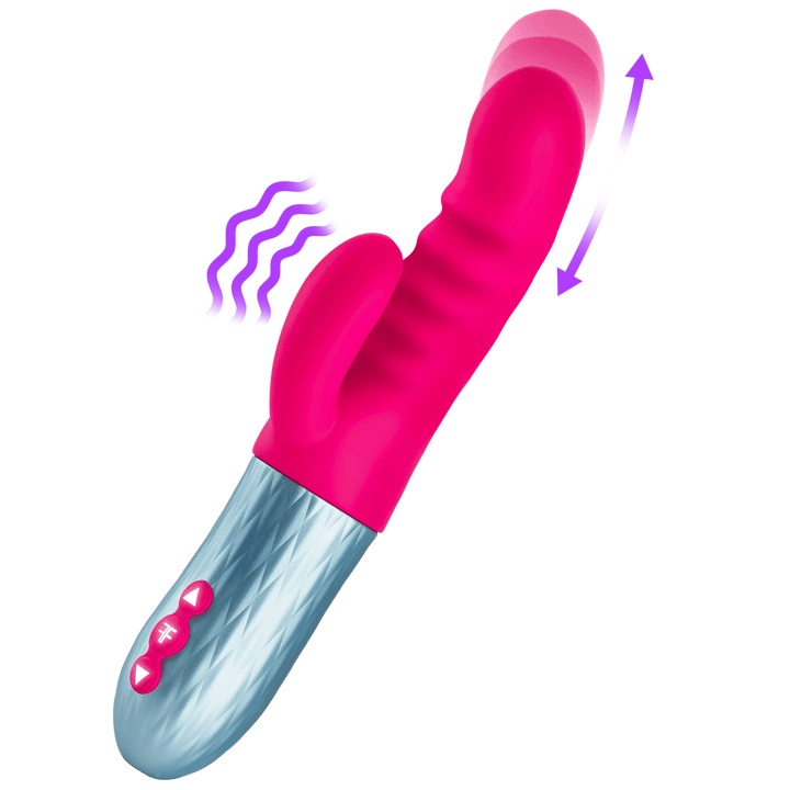 Femme Fun ESSENZA Ribbed Thrusting Rabbit Vibrator