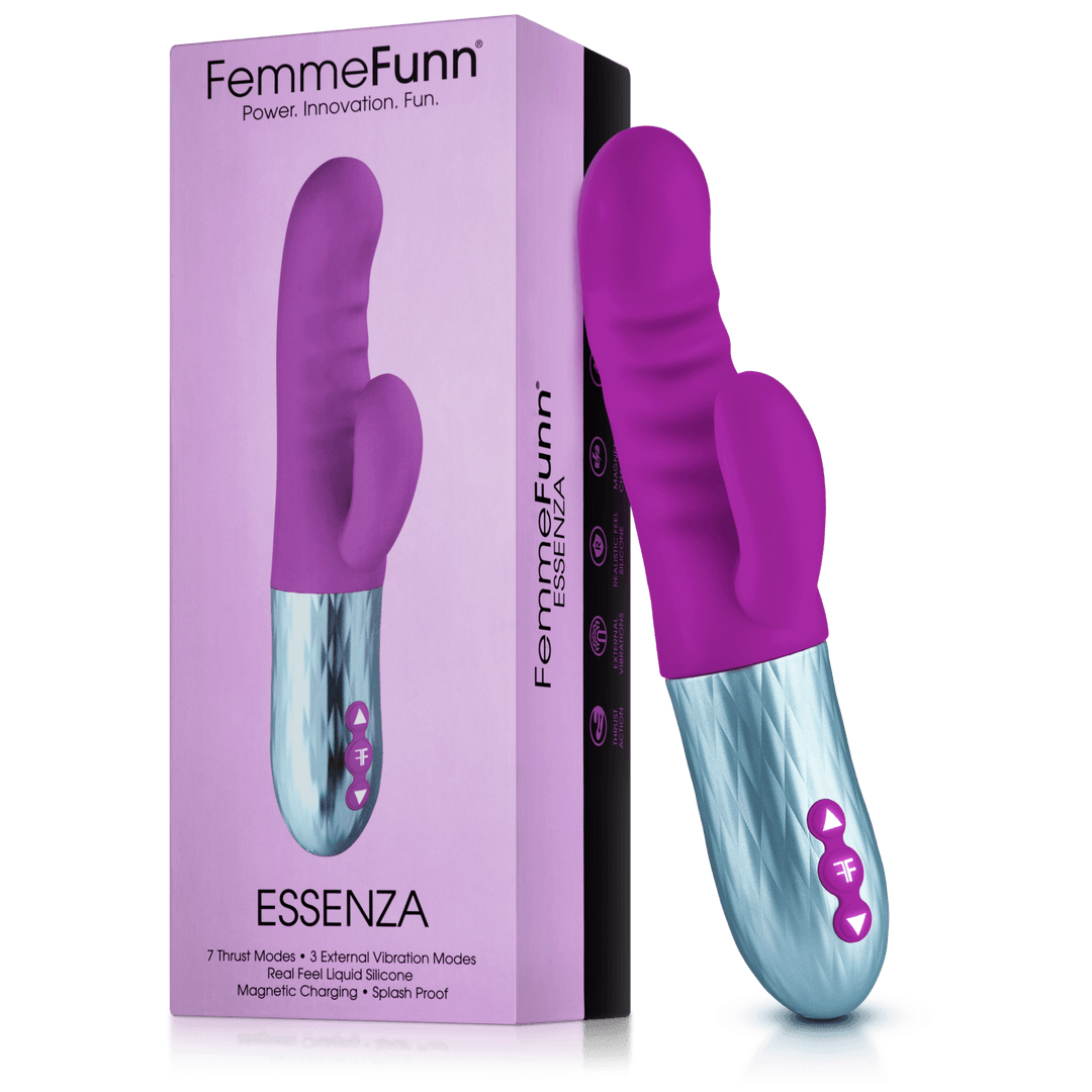 Femme Fun ESSENZA Ribbed Thrusting Rabbit Vibrator