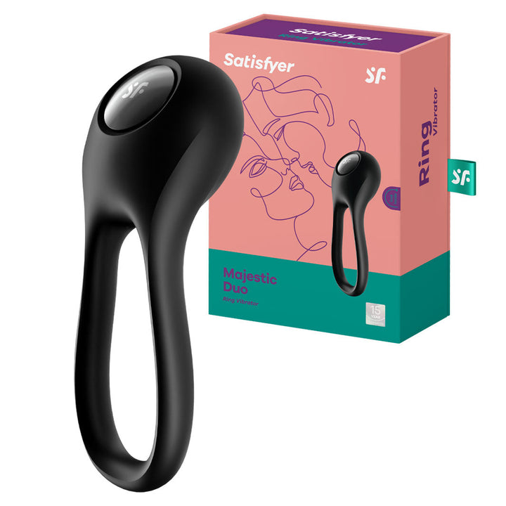 Satisfyer Majestic Duo Vibrating Cock Ring - joujou.com.au