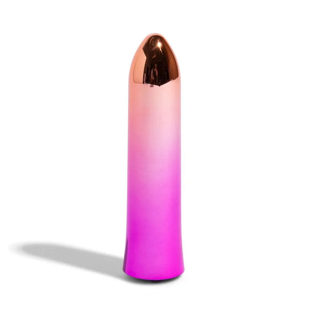 NU Sensuelle Aluminium Point Ombre Warming Bullet Vibrator - joujou.com.au