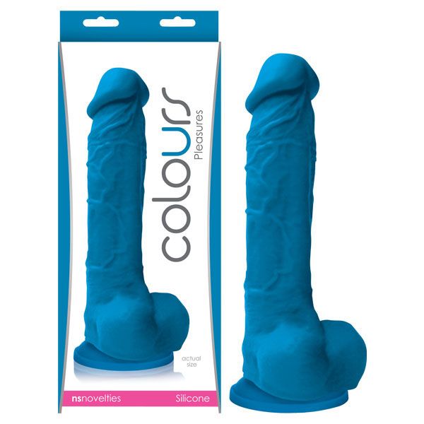 COLOURS Pleasures 8 in. REALISTIC SILICONE DILDO - joujou.com.au