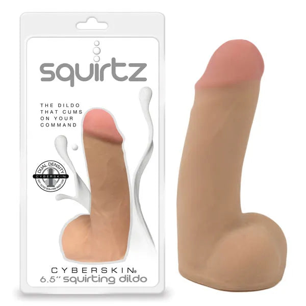 SQUIRTZ CYBERSKIN SQUIRTING DILDO - joujou.com.au