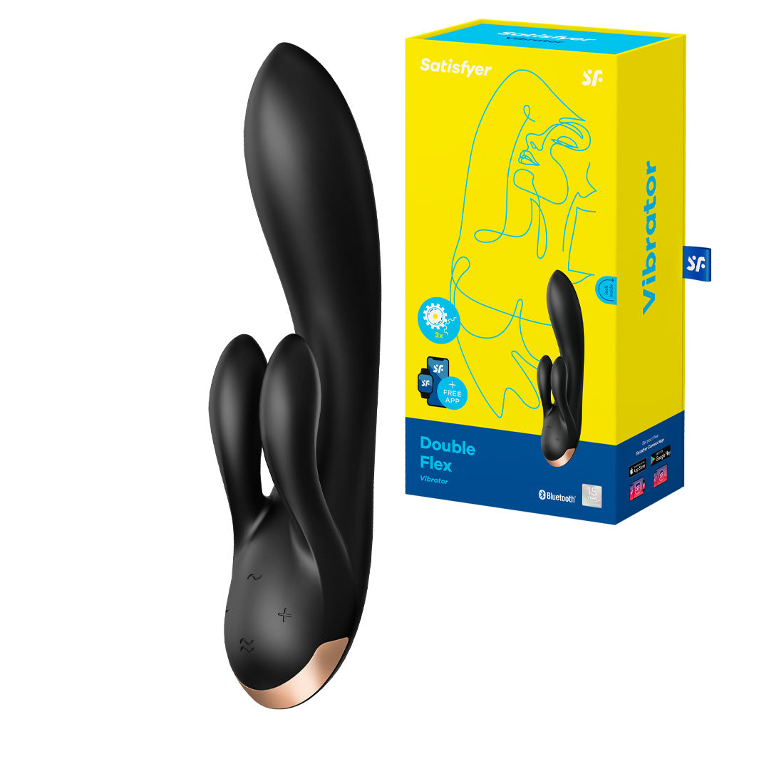 Satisfyer Double Flex Rabbit Vibrator - joujou.com.au