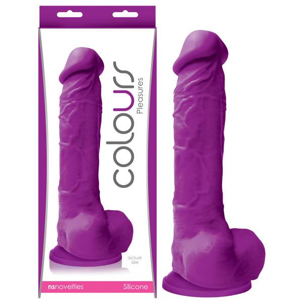 COLOURS Pleasures 8 in. REALISTIC SILICONE DILDO - joujou.com.au