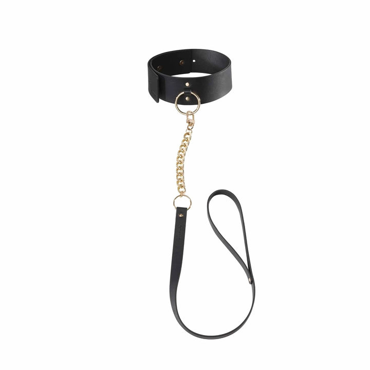 Bijoux Indiscrets Maze Wide Choker with Leash - joujou.com.au