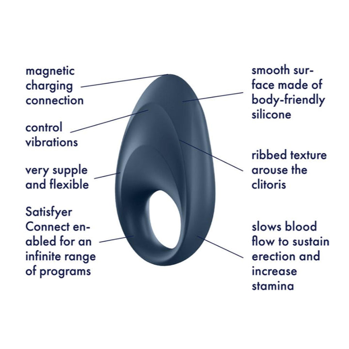 Satisfyer Mighty One Vibrating Couples Ring - joujou.com.au