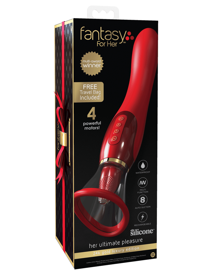 Shop JOUJOU - FANTASY FOR HER Ultimate Pleasure Gold Luxury Edition VIBRATING PUMP