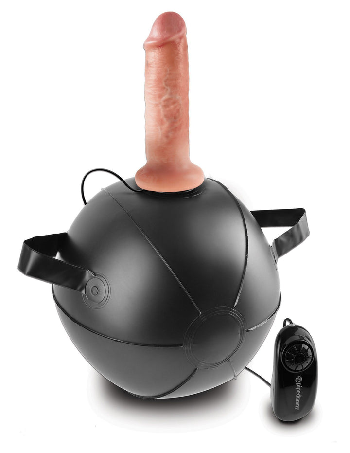 King Cock Vibrating Mini Sex Ball with 6 in Dildo - joujou.com.au