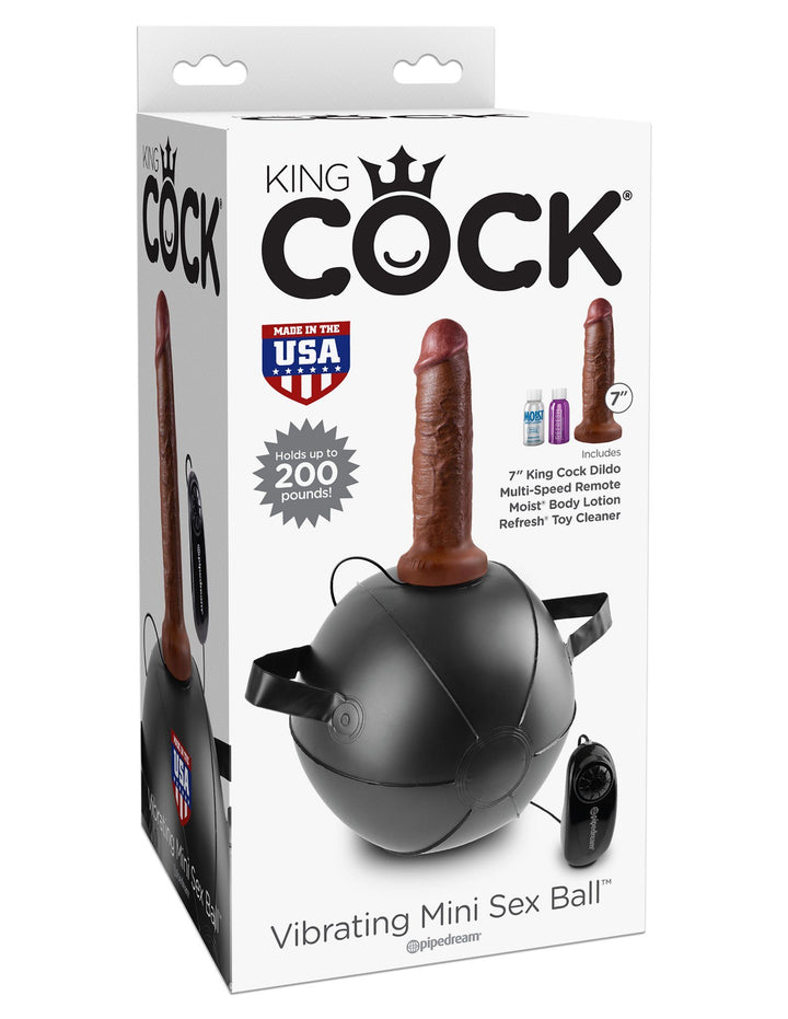 King Cock Vibrating Mini Sex Ball with 7 in. Dildo - joujou.com.au