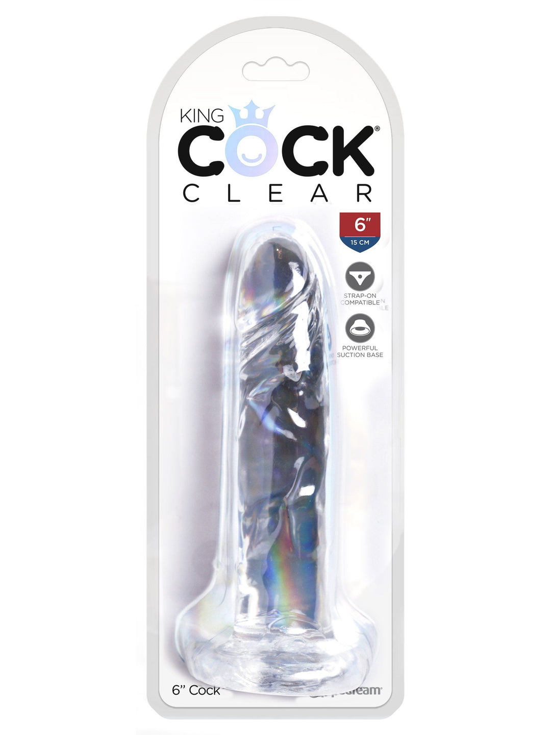 KING COCK CLEAR 6 IN. COCK