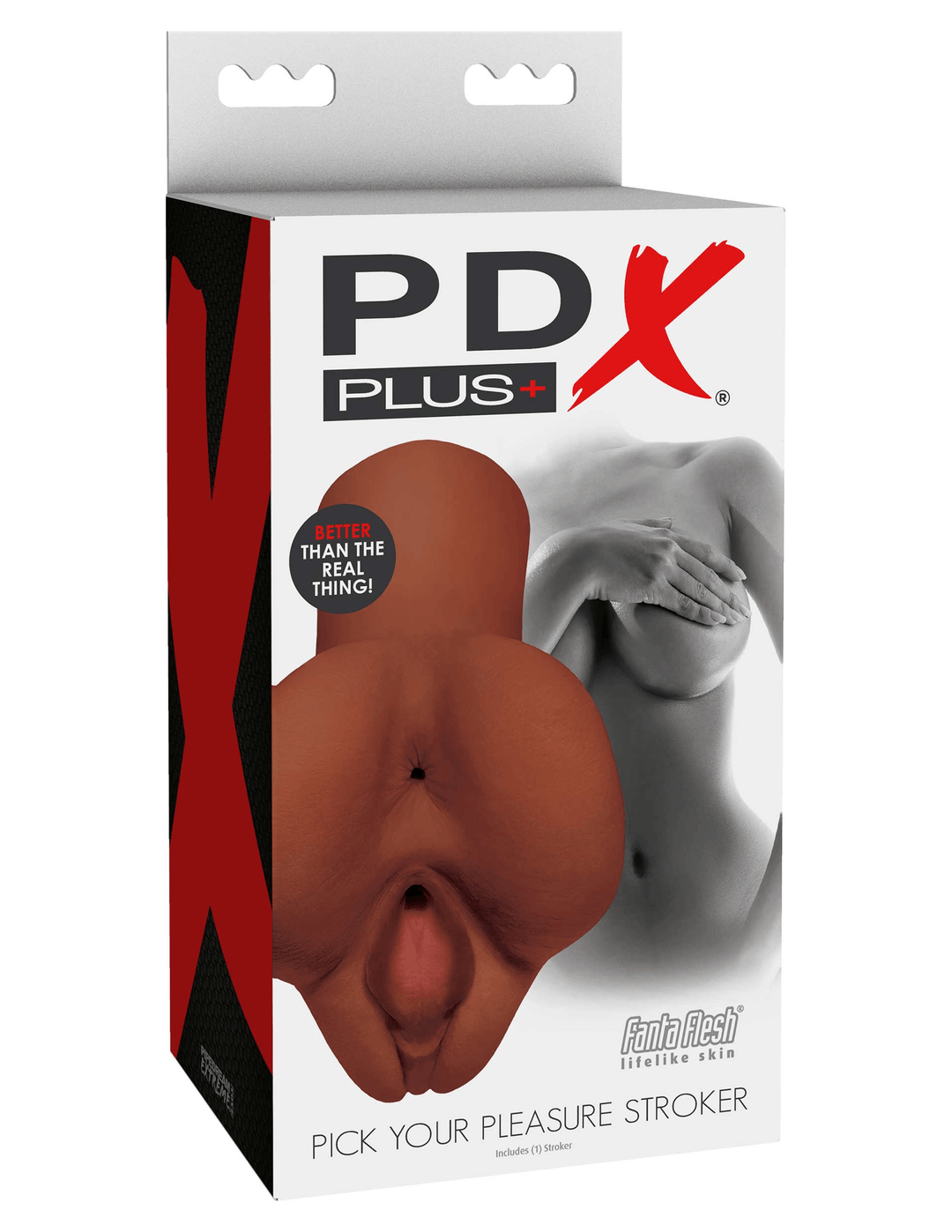 Shop JOUJOU - PDX PLUS Pick Your Pleasure PUSSY ASS STROKER Brown RD60829